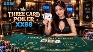 Three Card Poker XX88 – Luật Chơi, Cửa Cược & Hướng Dẫn